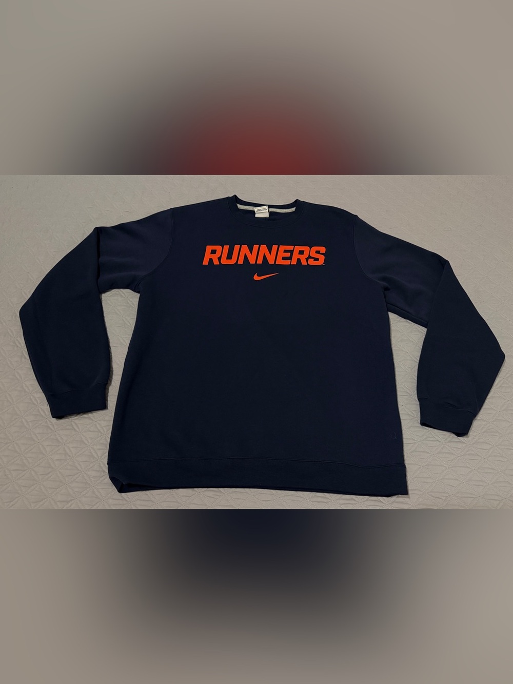 UTSA ROADRUNNERS X Nike Club Fleece Crewneck Sweatshirt Mens L Navy Orange NWT